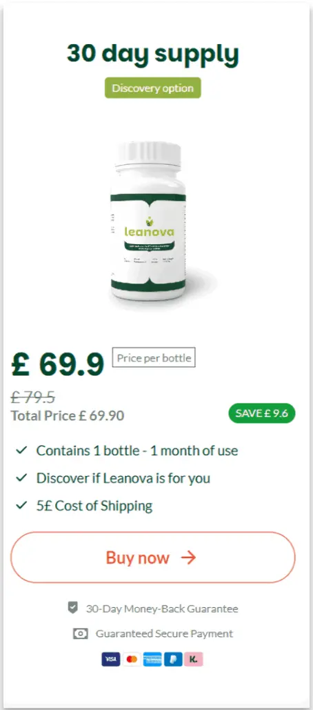 Leanova offer price